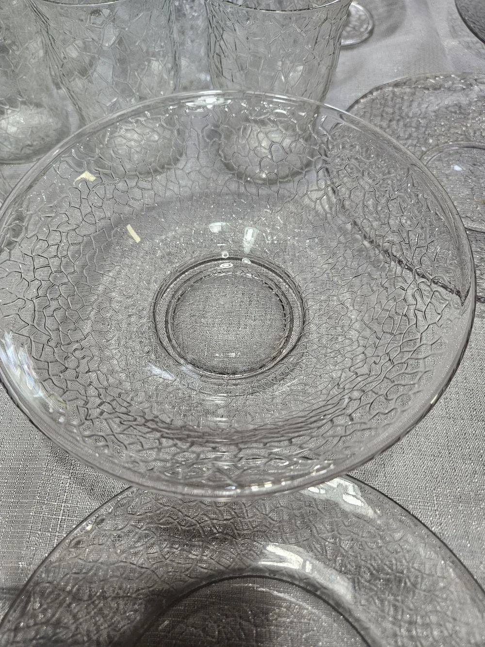 ✨️💠L.E. Smith Cracky 28 Piece Dinnerware Set